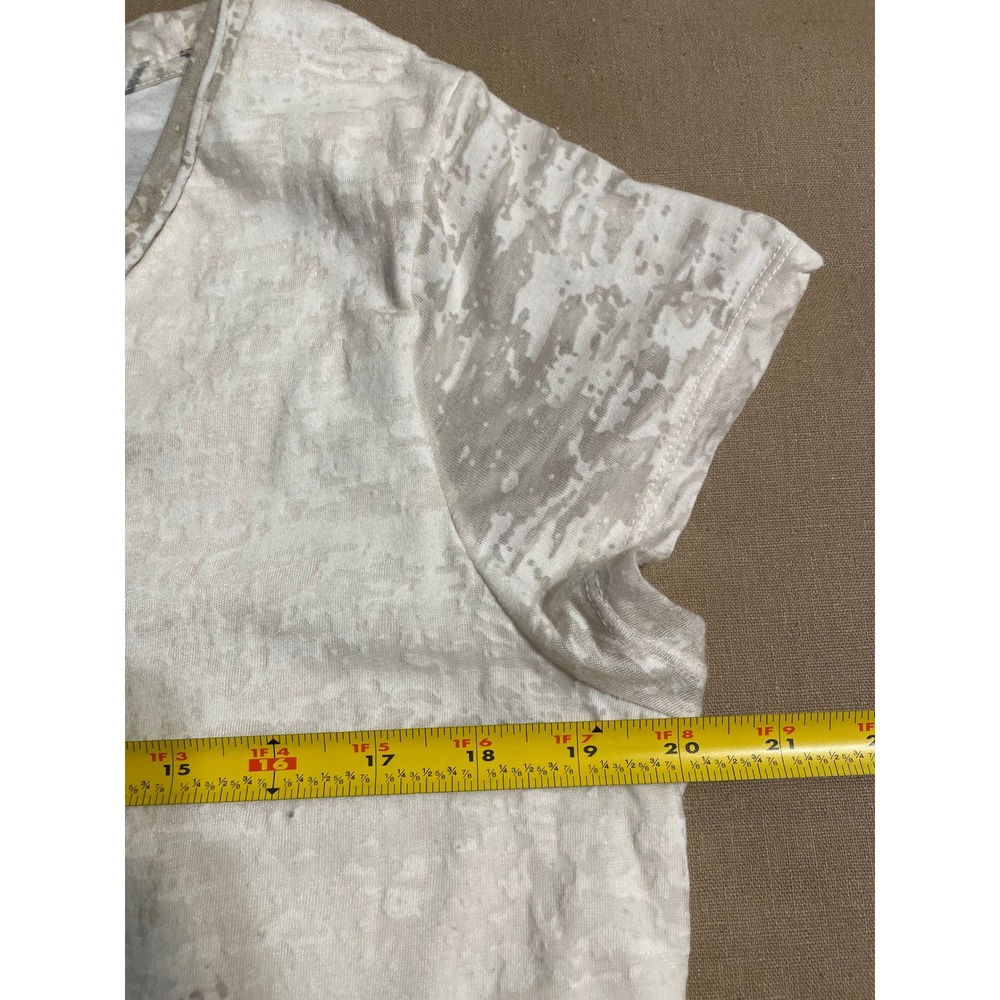Coldwater Creek Sleeveless Top Size L 14-16 White Botanical Embroidered Beaded - Picture 3 of 9
